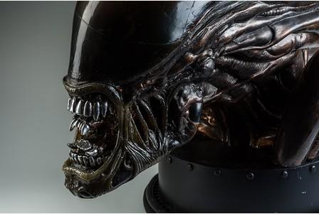 Alien head model by Terry English which will be on display at Royal Cornwall Museum’s forthcoming exhibition All Monsters Great and Small